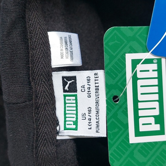 Puma youth boys fleece hoodie Sweatshirt  L 14/16 - Picture 7 of 10